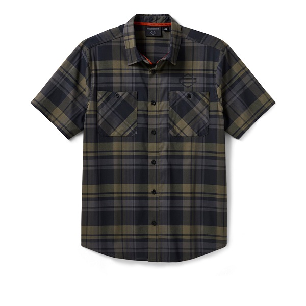 Camicia Harley-Davidson® Tech Coolmax® - Grape Leaf & Harley Black