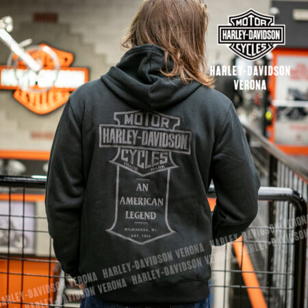 Felpa zippata con cappuccio Harley-Davidson® American Classic - Harley Black