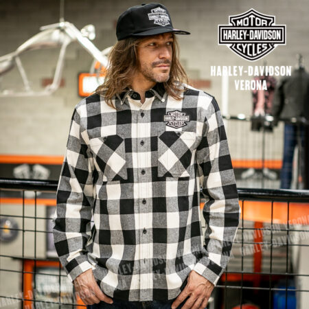 Camicia a maniche lunghe Harley-Davidson® American Classic Buffalo - Birch & Harley Black