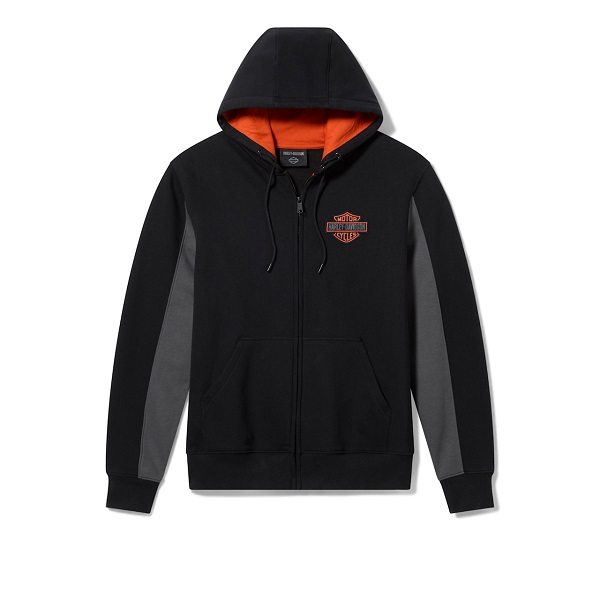 Felpa con cappuccio Harley-Davidson® Essential - Black & Asphalt
