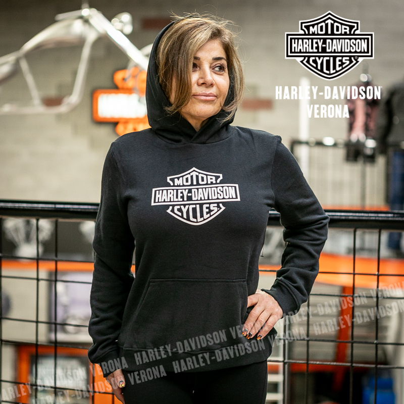 Felpa con cappuccio Harley-Davidson® Standard Bar & Shield - Harley Black