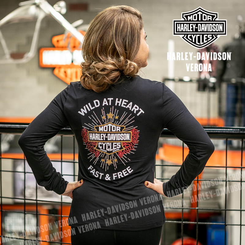 Maglia a maniche lunghe Harley-Davidson® Bing Iron Rose