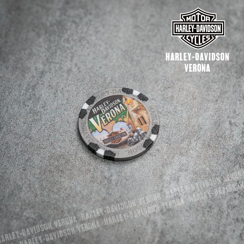 Poker chips Harley-Davidson® Verona Metallic Silver