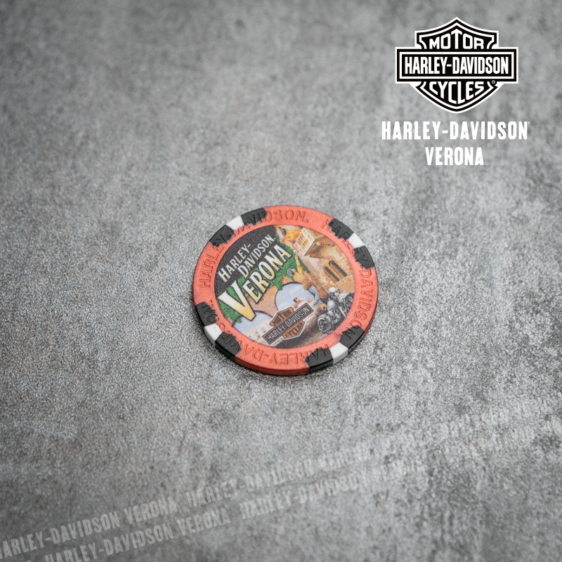 Poker chips Harley-Davidson® Verona Metallic Red