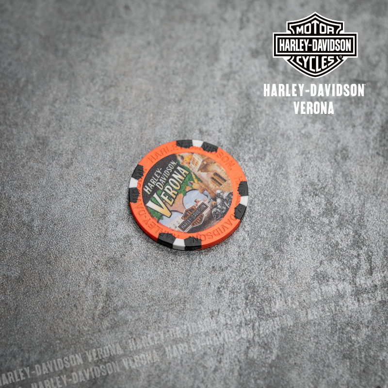 Poker chips Harley-Davidson® Verona Metallic Orange