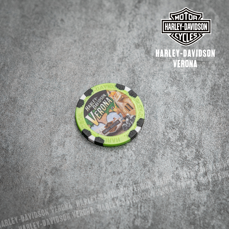 Poker chips Harley-Davidson® Verona Metallic Lime