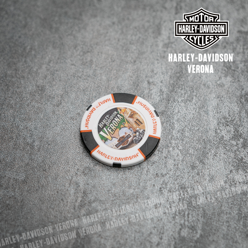Poker chips Harley-Davidson® Verona White W/Black