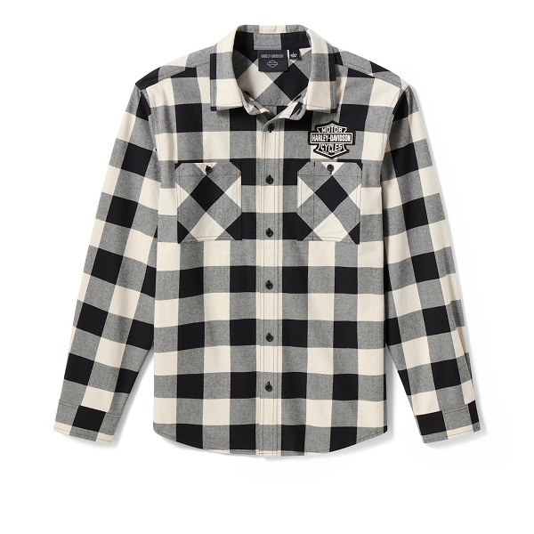 Camicia a maniche lunghe Harley-Davidson® American Classic Buffalo - Birch & Harley Black