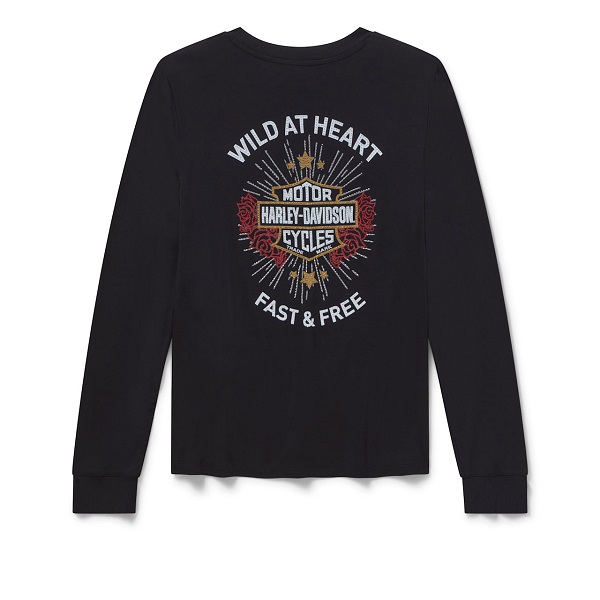 Maglia a maniche lunghe Harley-Davidson® Bing Iron Rose