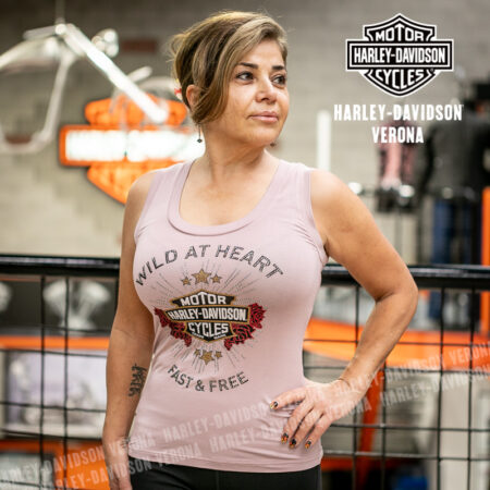 Canotta Harley-Davidson® Bling Iron Rose - Dusty Mauve