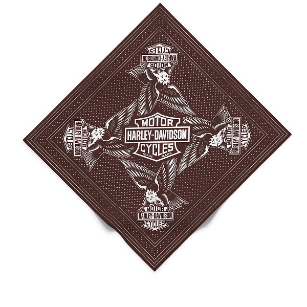 Bandana Harley-Davidson® Patent Bar & Shield - Coffee