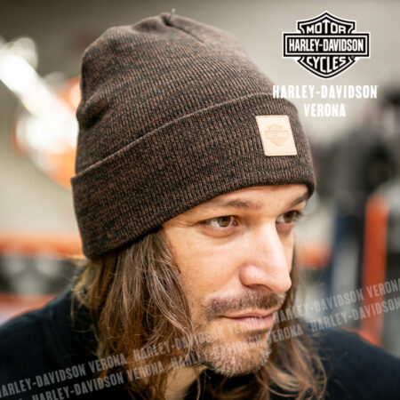 Berretto Harley-Davidson® Forever Harley Leather Patch – Coffee